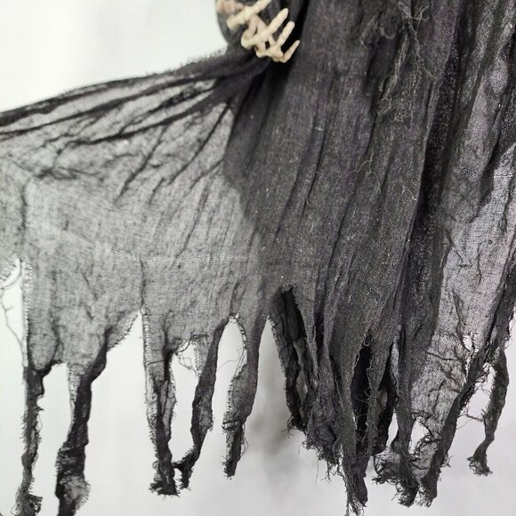 Halloween Animated Reaper Moving Wings Flashing Eyes Spooky Decoration Large - Picture 8 of 16